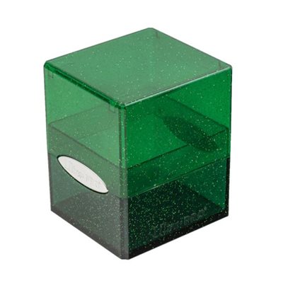Deck Box: Glitter Satin Cube: Green (100ct)