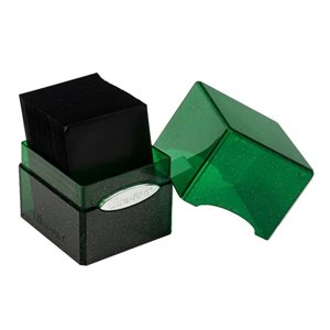 Deck Box: Glitter Green Satin Cube ^ Q4 2022