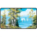 Playmat: Black Stitched Edge: Bob Ross Collection: Lakeside Path ^ Q3 2025