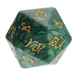 Dice: Dungeons & Dragons: Collectible Elvish Rellanic Oversized Dice (D20) ^ Q3 2023