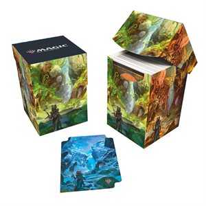 Deck Box: Magic the Gathering: Bloomburrow: Season Lands: Swamp (Summer) (100ct)