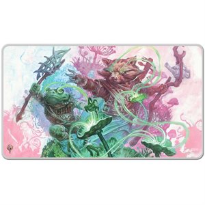 Playmat: Black Stitched Edge: Magic the Gathering: Bloomburrow: Sylvan Tutor