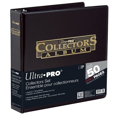 Binder: 2" Album: Black & Gold Foil w / 9-Pocket Platinum Pages (50ct)