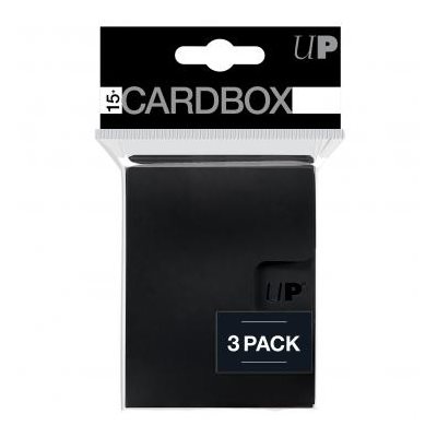 Deck Box: PRO 15+ Pack Box: Black (15ct) (3 Pack)