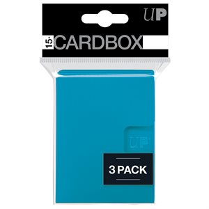 Deck Box: PRO 15+ Pack Box: Light Blue (15ct) (3 Pack)