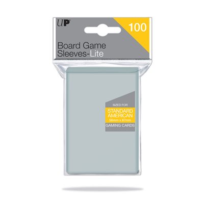 Sleeves: Board Game Lite: Standard American: Clear (100ct)