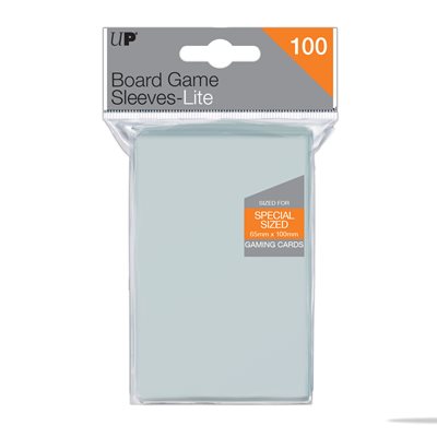 Sleeves: Board Game Lite: 65m x 100mm Size: Clear (100ct)