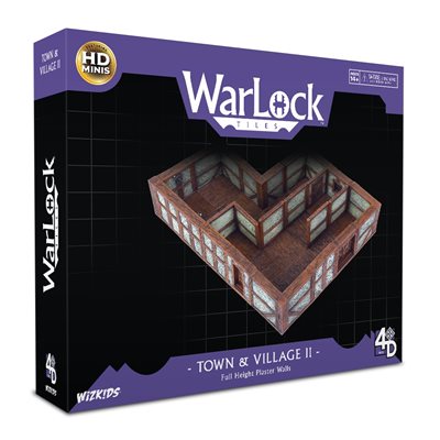 Dungeons & Dragons: WarLock Tiles: Town & Village II: Full Height Plaster Walls