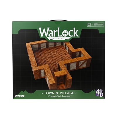 Dungeons & Dragons: WarLock Tiles: Expansion Pack: 1" Town & Village Straight Walls