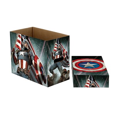 Marvel: Short Comic Book Storage Box: Captain America Stars
