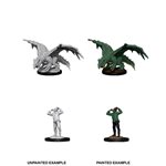 D&D Nolzur's Marvelous Unpainted Miniatures: Wave 11: Green Dragon Wyrmling & Afflicted Elf