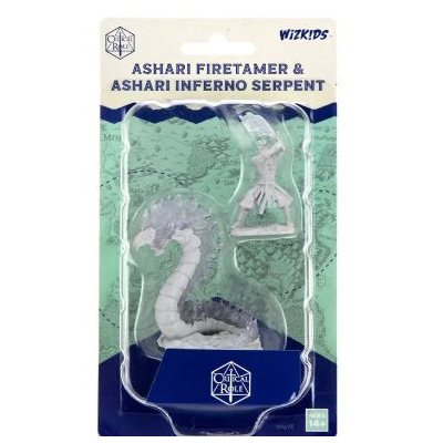 Critical Role Unpainted Miniatures: Wave 2: Ashari Firetamer & Inferno Serpent