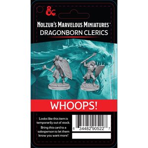 D&D Nolzur's Marvelous Unpainted Miniatures: Wave 18: Retail Reorder Cards (B&M Only)