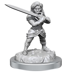 Critical Role Unpainted Miniatures: Wave 3: Human Wizard Female & Halfling Holy Warrior Female