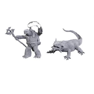 D&D Nolzur's Marvelous Unpainted Miniatures: Wave 24: Tortle Druid & Wild Shape Giant Lizard ^ JAN 2