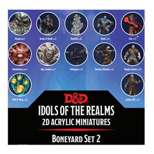 D&D Minis: Idols of the Realms 2D Miniatures: Boneyard Set 2 ^ MAR 2022