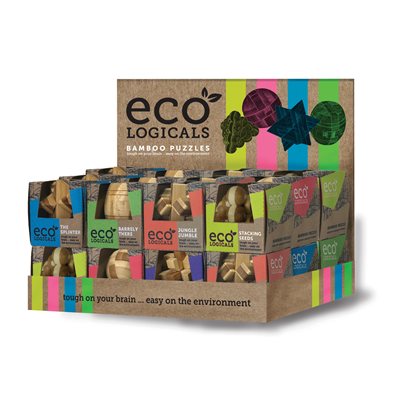 Ecologicals: Bamboo Puzzle Display (24pc)