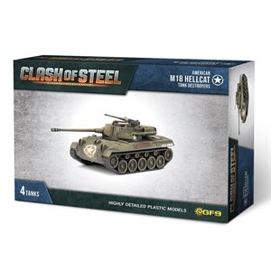 Clash Of Steel: M18 Hellcat Tank Destroyers (x4 Plastic)